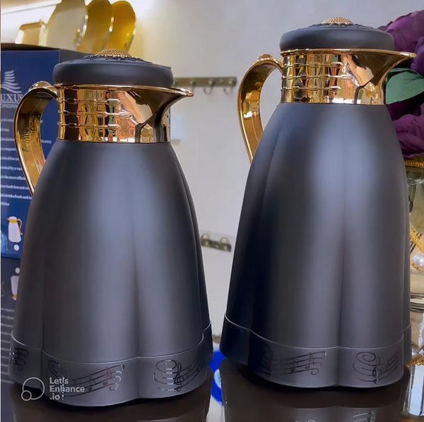 2 plateaux Prestige + 2 grands thermos + 12 verres en marbre